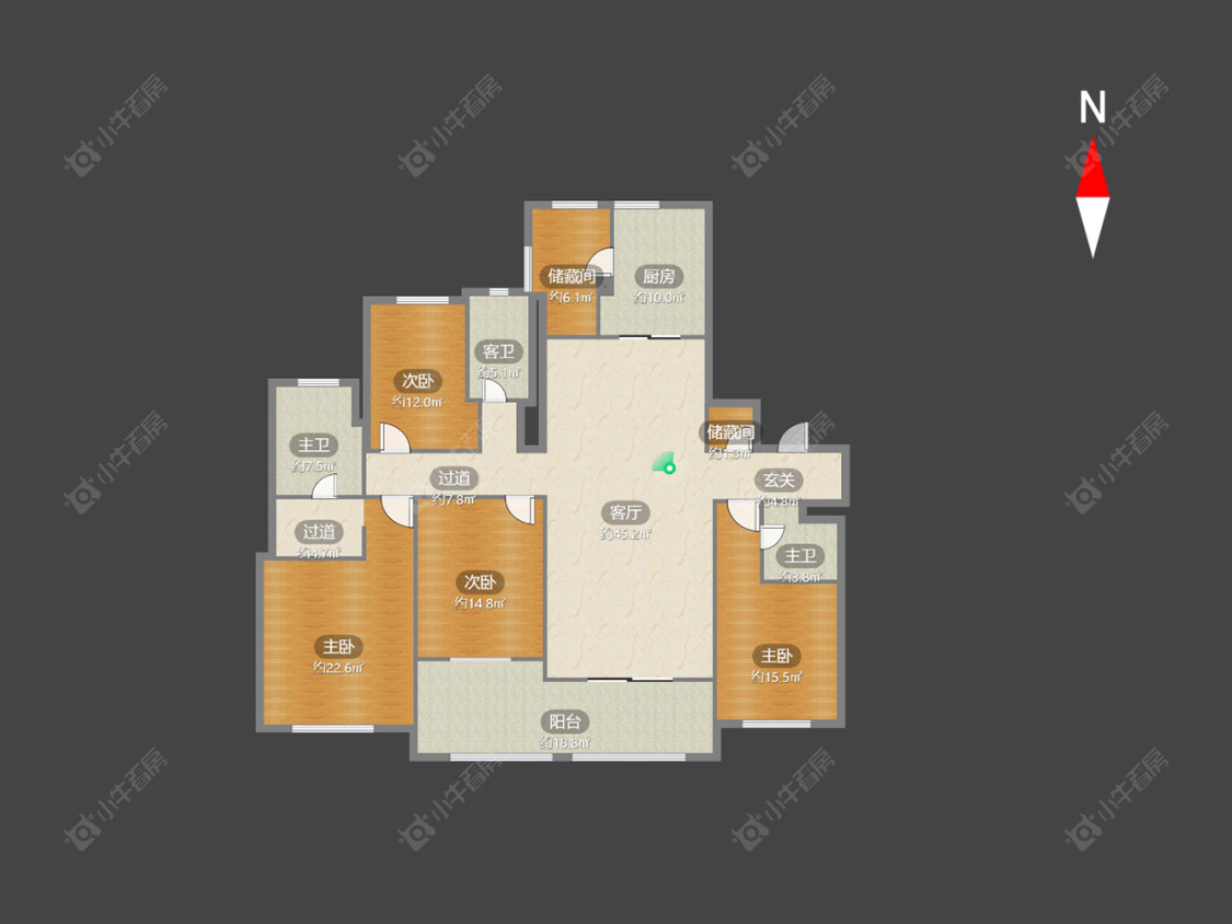 常州新城香悦半岛南区在售二手房源户型图_小牛看房