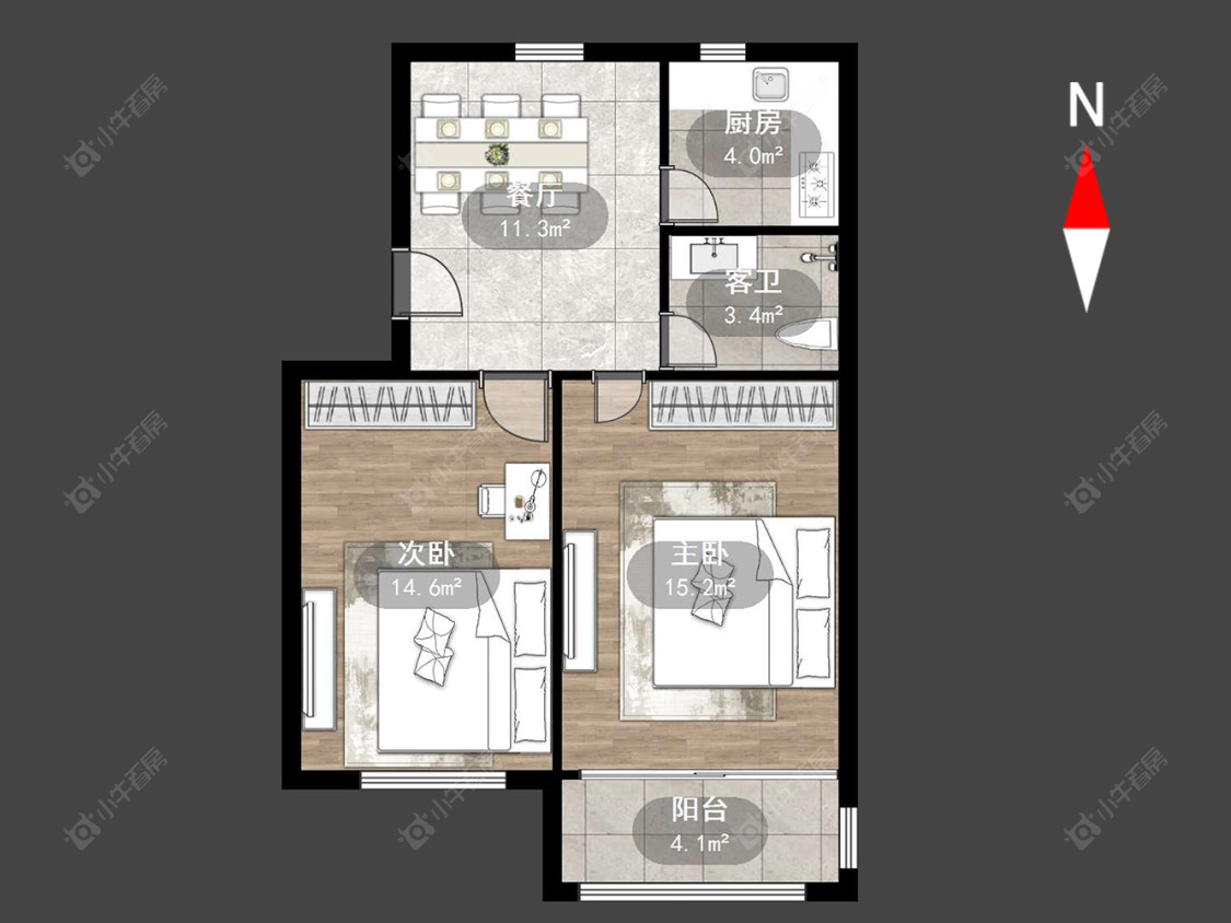 常州戚研所工房在售二手房源户型图_小牛看房