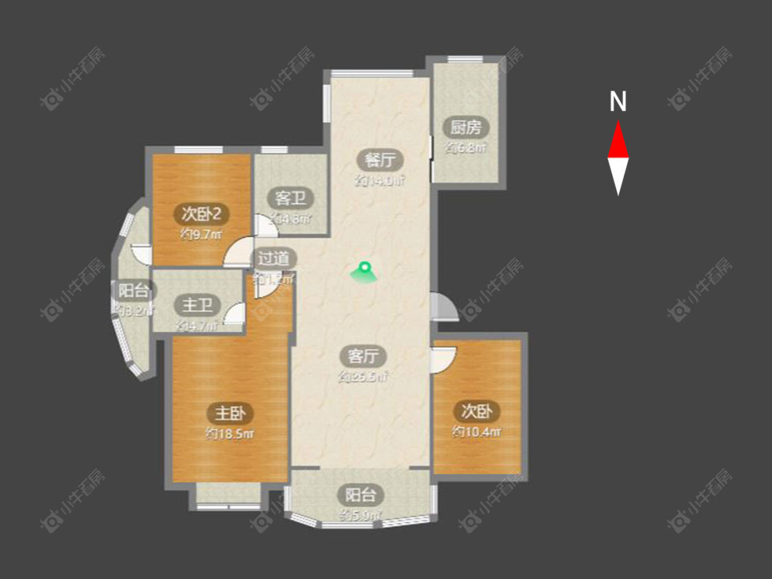 常州腾龙苑东区在售二手房源户型图_小牛看房