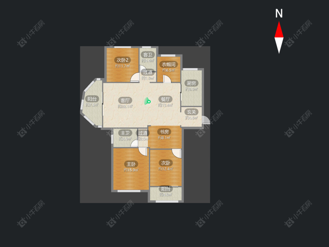 常州金域东郡在售二手房源户型图_小牛看房