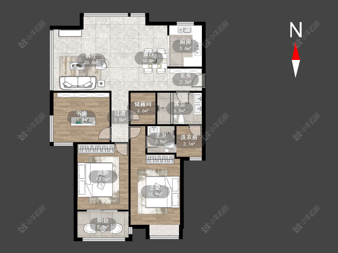 府河名居房源户型图 常州府河名居在售二手房源户型图_小牛看房