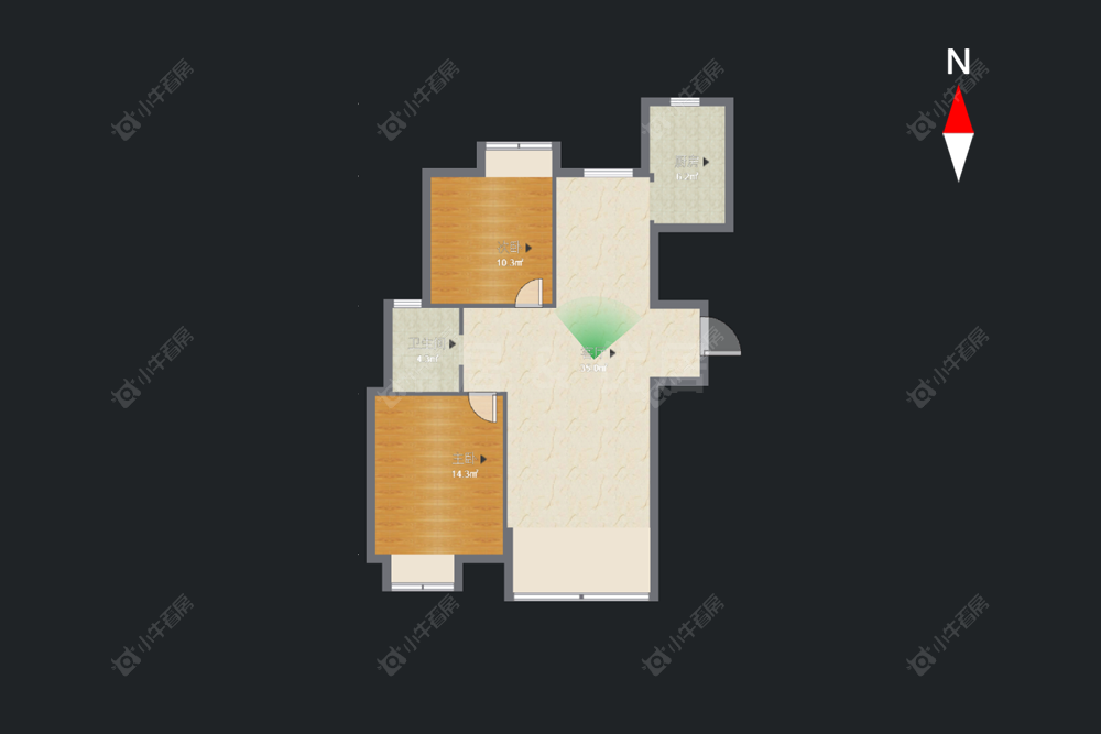 常州阳湖名城在售二手房源户型图_小牛看房