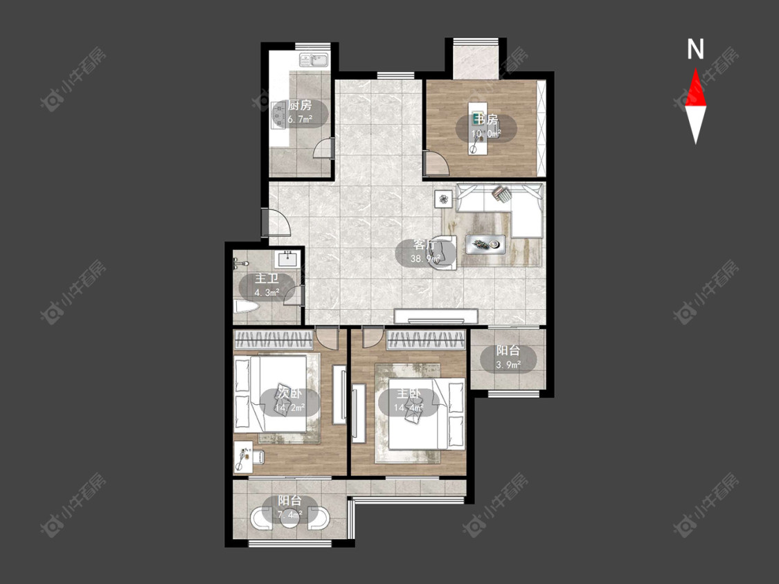 蓝色星空房源户型图 常州蓝色星空在售二手房源户型图_小牛看房