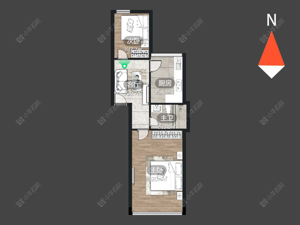 常州清潭五村在售二手房源户型图_小牛看房