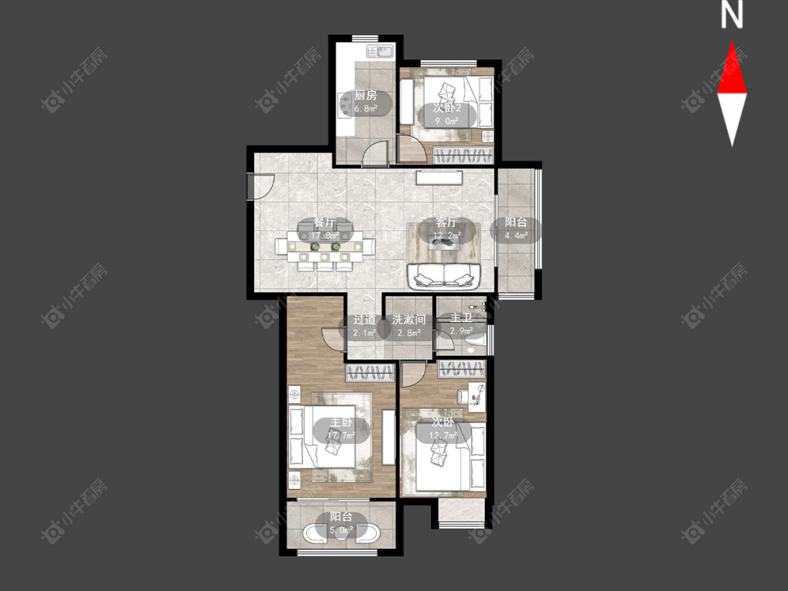 常州大宁佳苑在售二手房源户型图_小牛看房