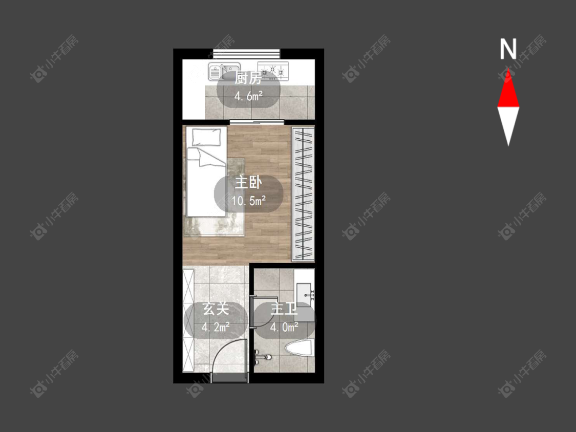 朗诗邻里中心房源户型图 常州朗诗邻里中心在售二手房源户型图_小牛看房