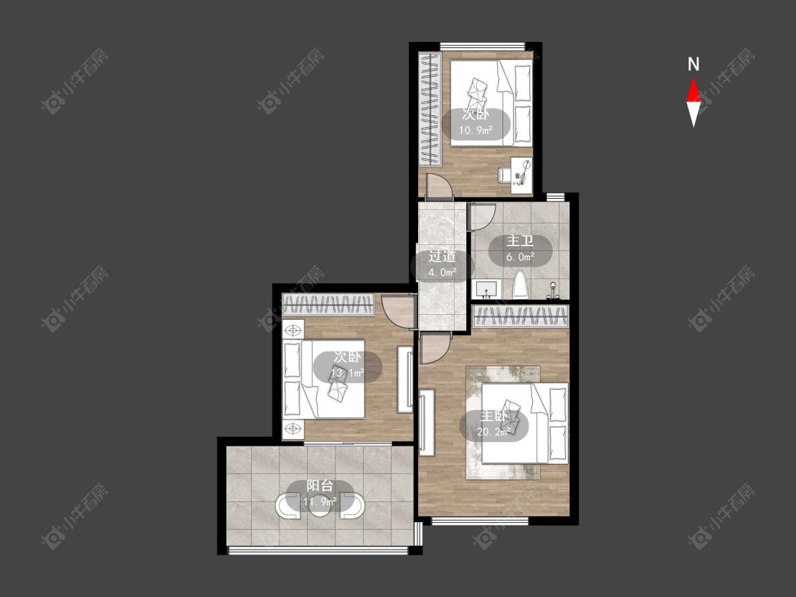 左邻右里房源户型图 常州左邻右里在售二手房源户型图_小牛看房