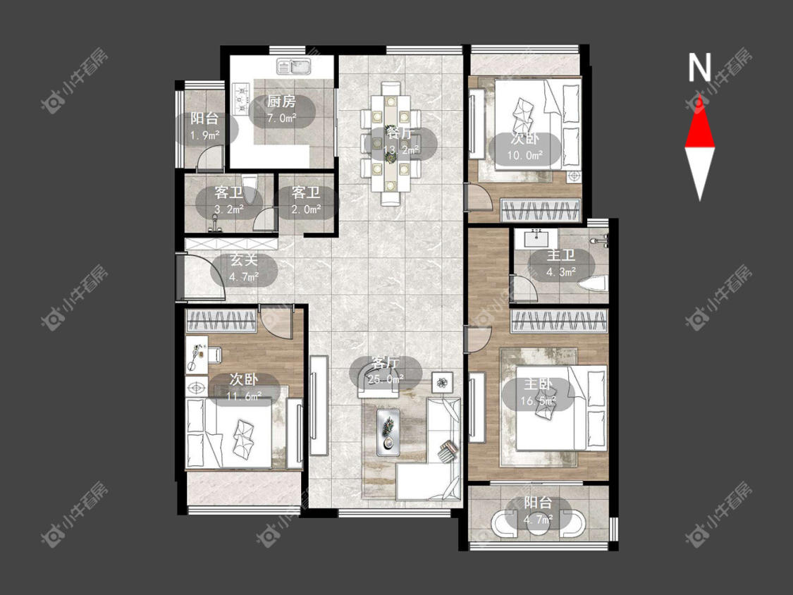 常州御城在租房源户型图_小牛看房