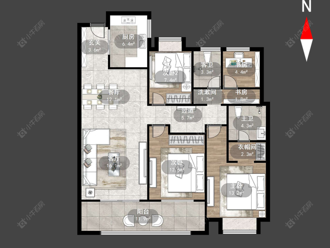 蔚蓝天地三四期房源户型图 常州蔚蓝天地三四期在售二手房源户型图_小牛看房
