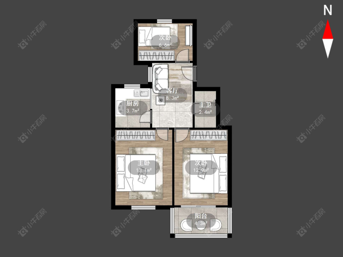 常州东头村(钟楼)在售二手房源户型图_小牛看房