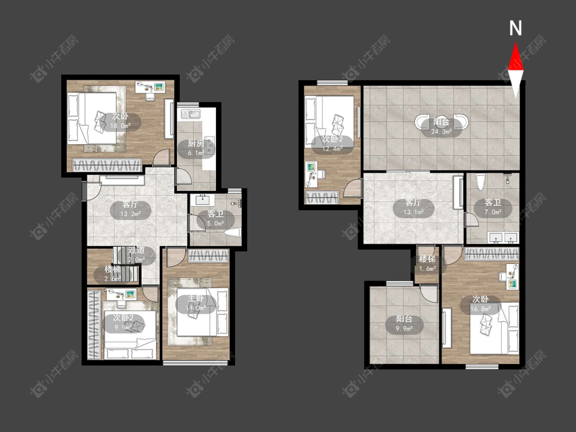 东方公寓(潞城)房源户型图 常州东方公寓(潞城)在售二手房源户型图_小牛看房