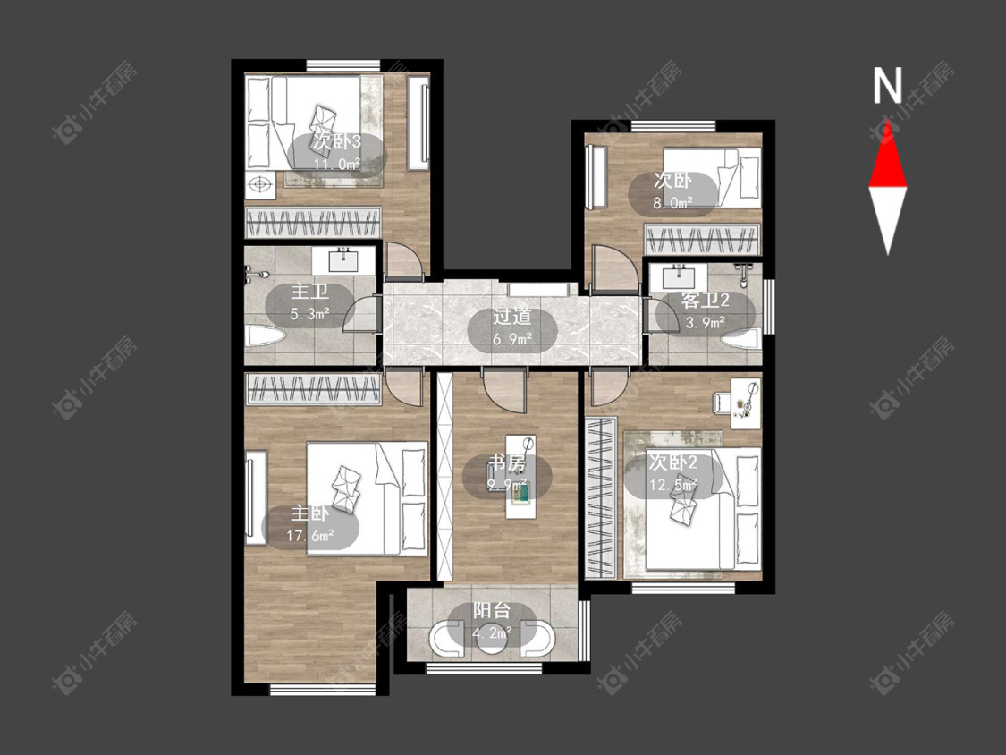 常州温馨苑在售二手房源户型图_小牛看房