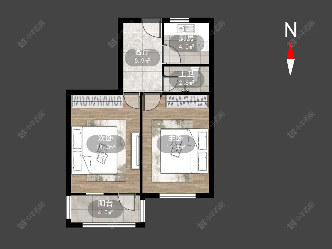 常州清凉新村在售二手房源户型图_小牛看房