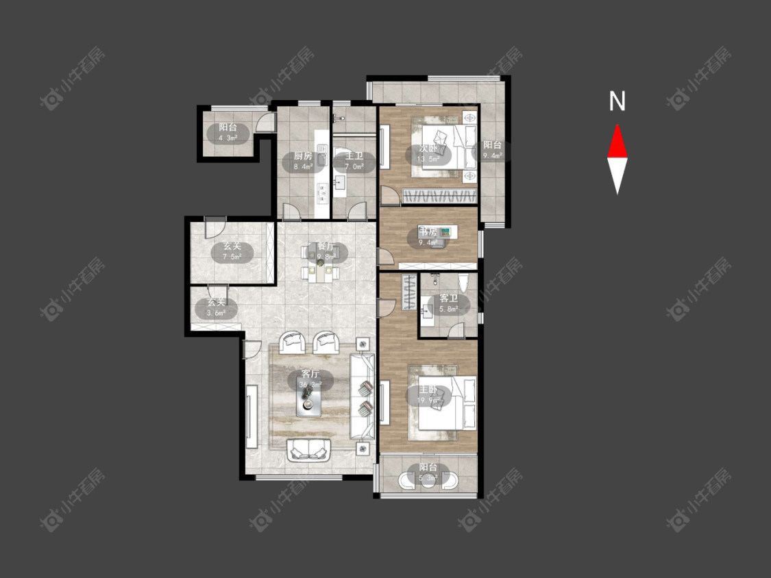 常州华亭苑在售二手房源户型图_小牛看房