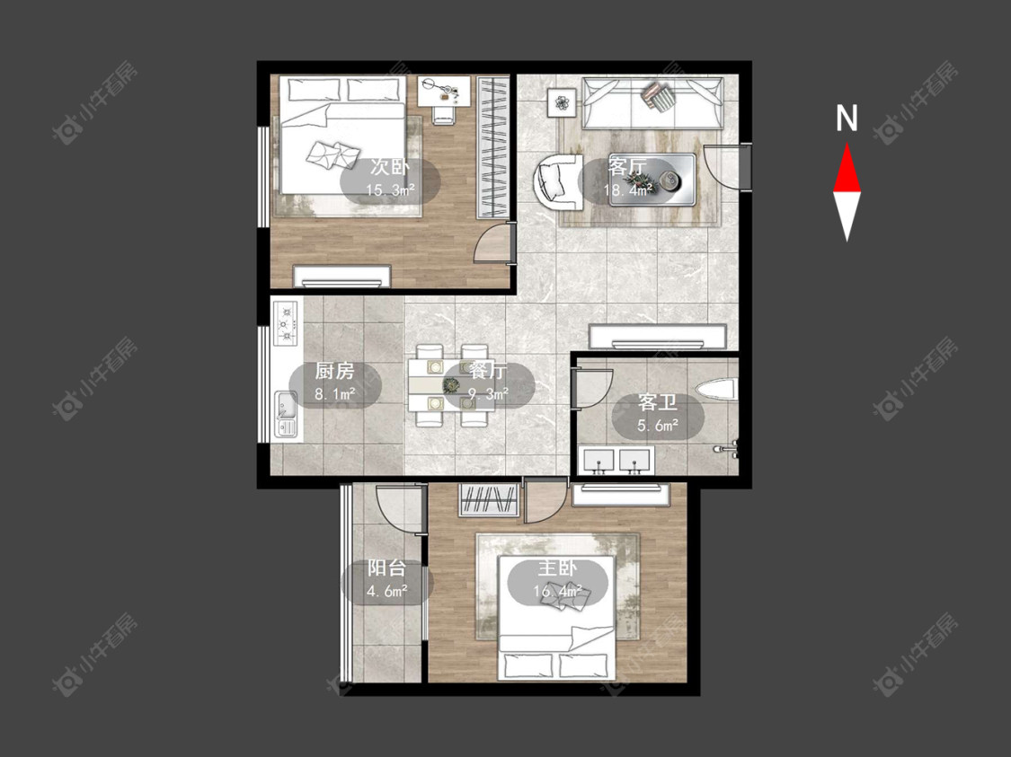 常州红梅西村在售二手房源户型图_小牛看房