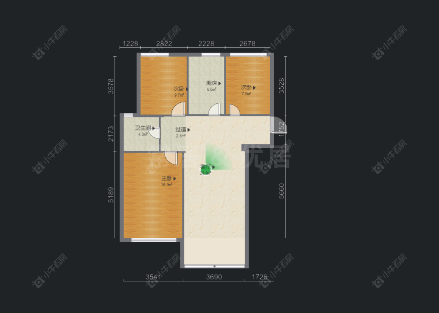 喜盈门花苑房源户型图 常州喜盈门花苑在售二手房源户型图_小牛看房