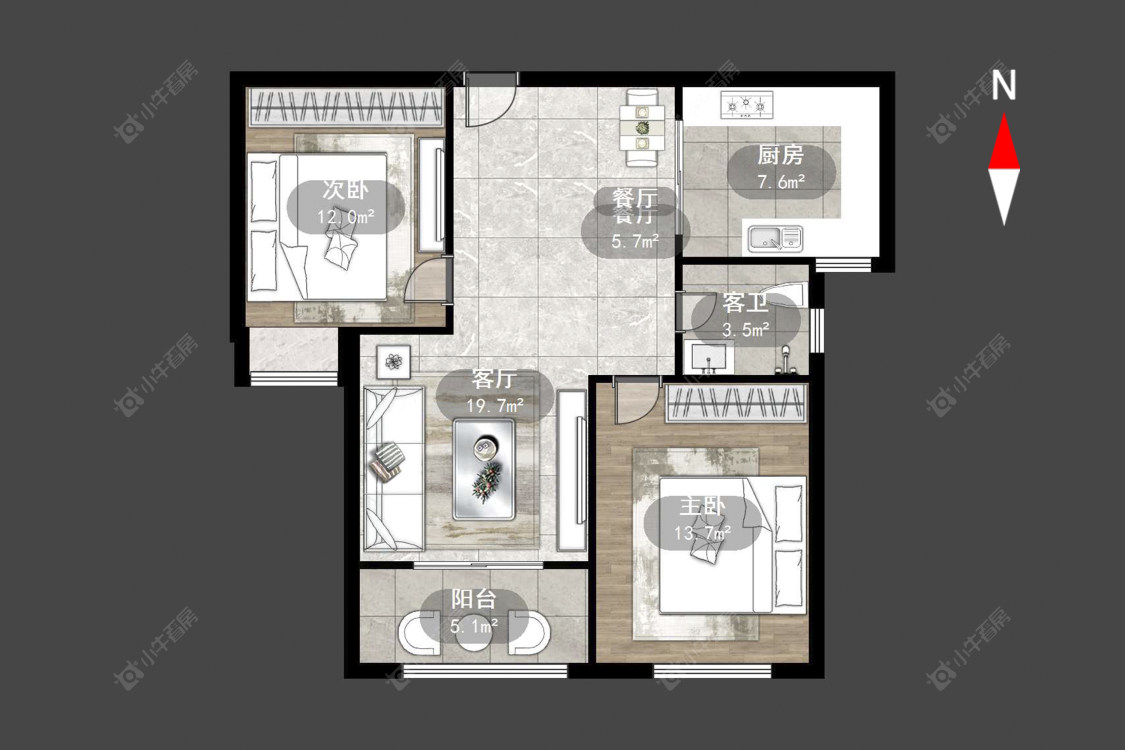 常州聚湖雅苑在售二手房源户型图_小牛看房