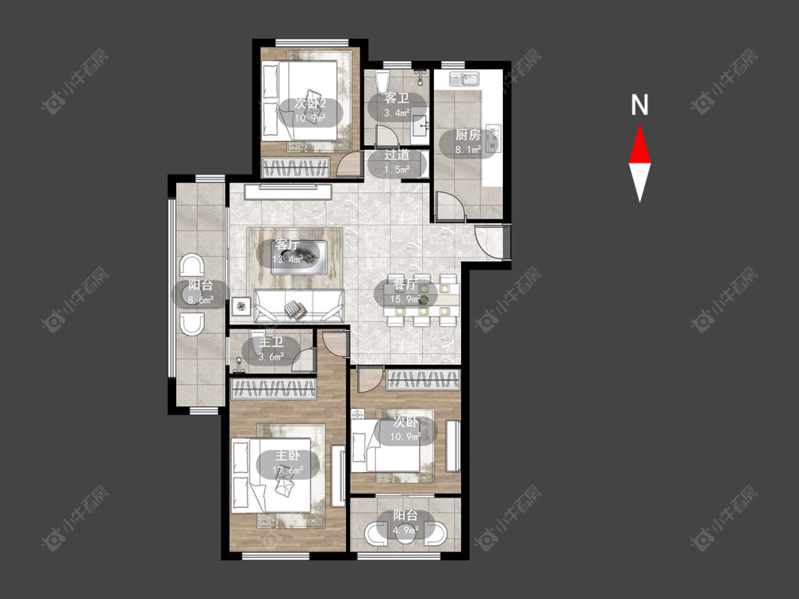 常州绿都万和城七区在售二手房源户型图_小牛看房