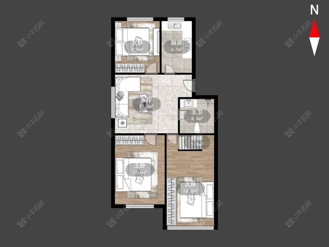 常州怀南苑在售二手房源户型图_小牛看房