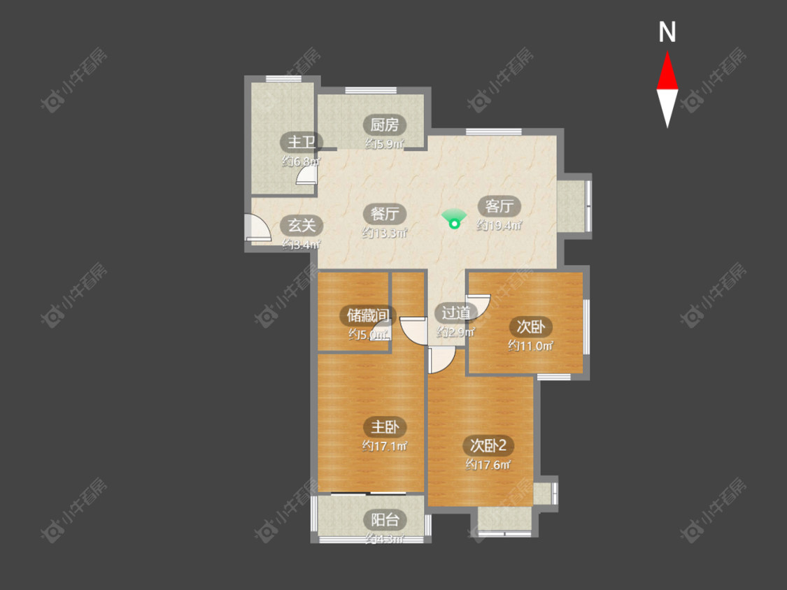 常州金水华都在售二手房源户型图_小牛看房