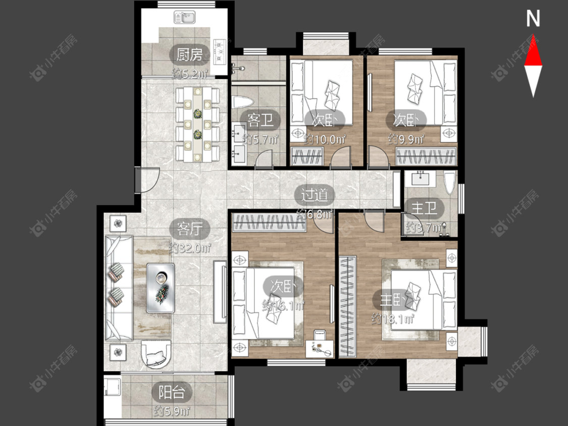常州金水湾在售二手房源户型图_小牛看房