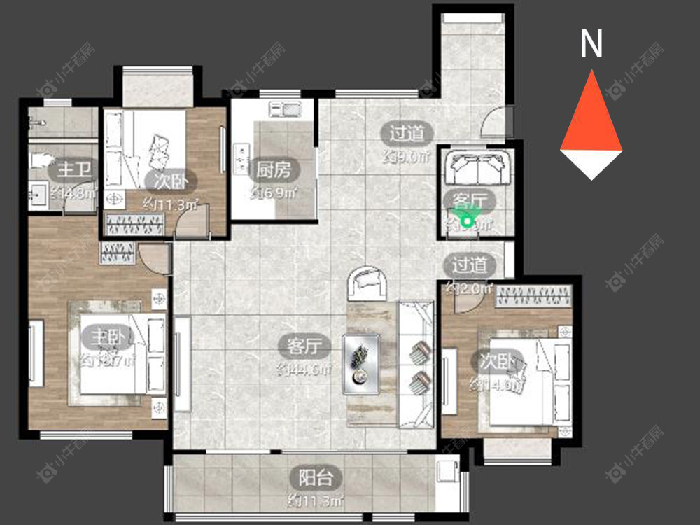 天润国际花园房源户型图 常州天润国际花园在售二手房源户型图_小牛看房