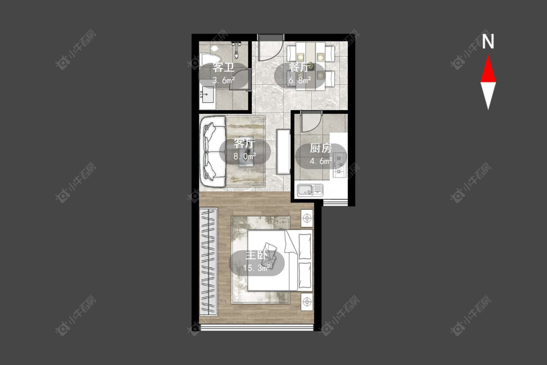 常州香江壹品在售二手房源户型图_小牛看房