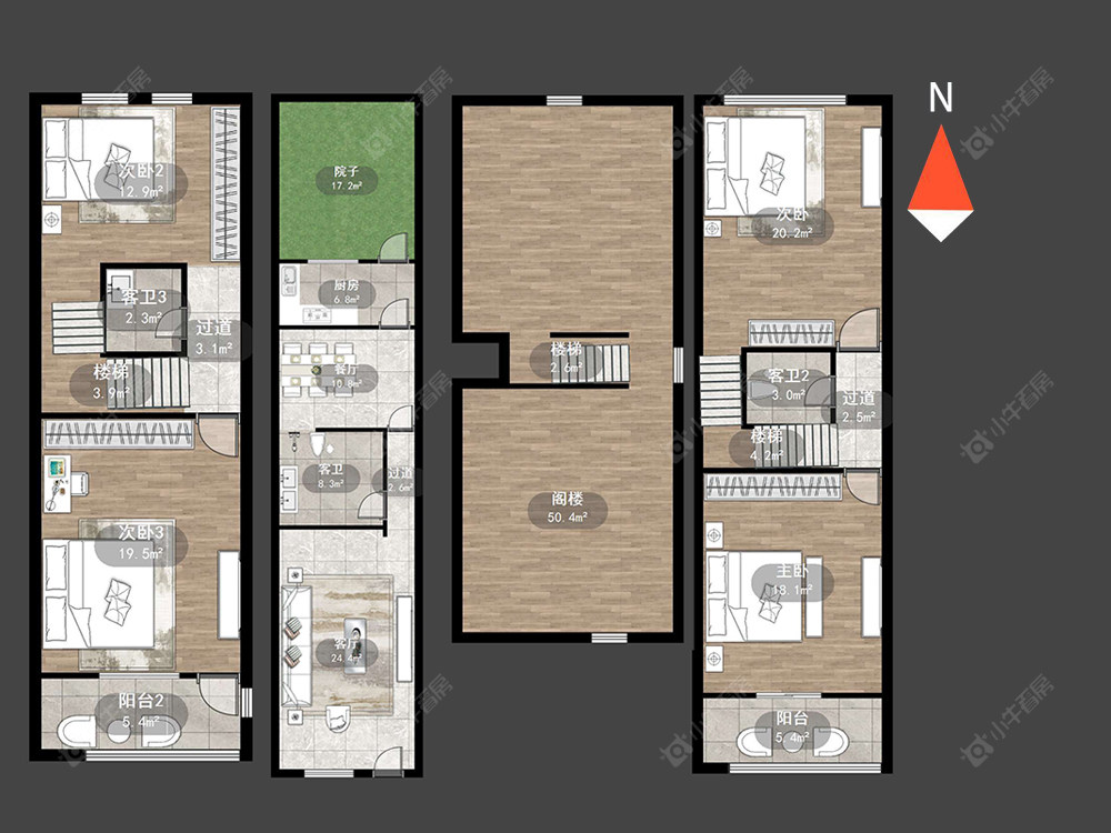 常州花东三村在售二手房源户型图_小牛看房