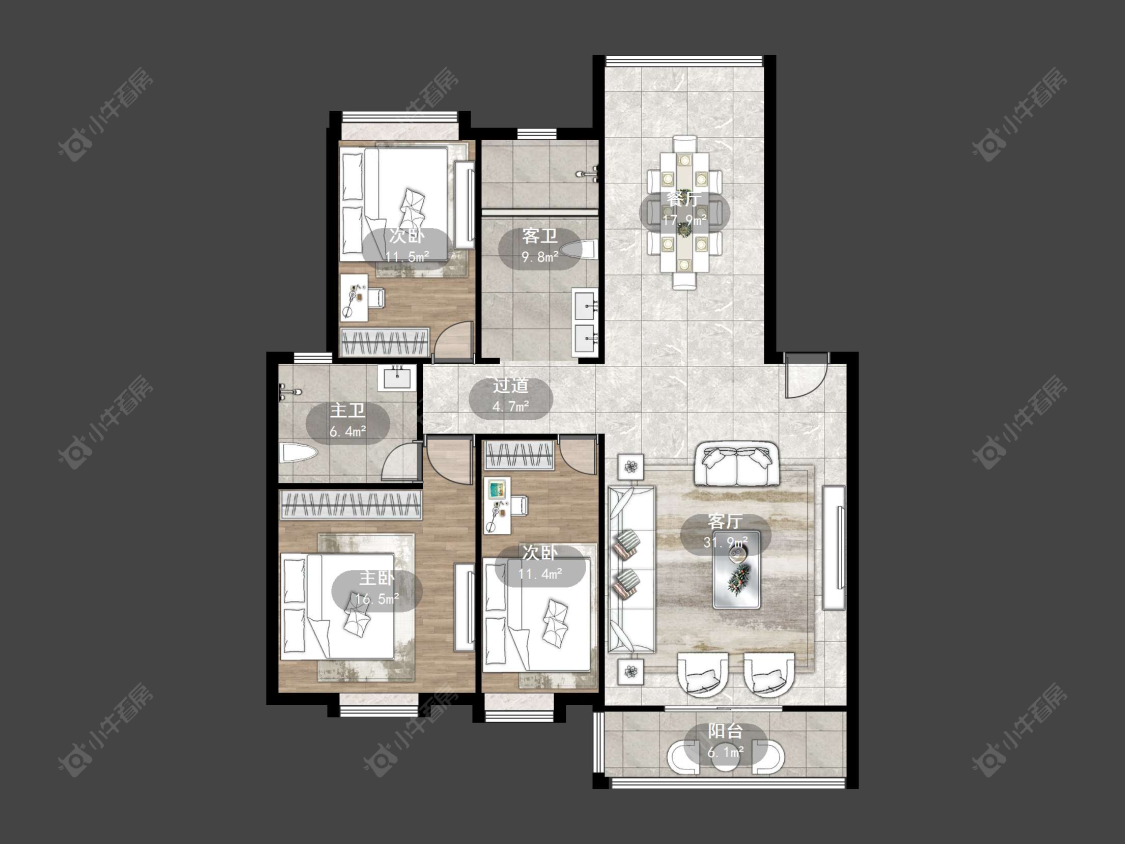 常州东方嘉园在售二手房源户型图_小牛看房