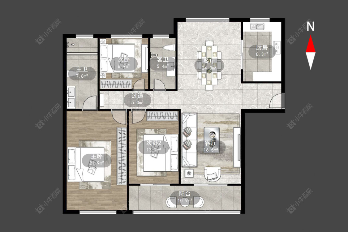星河国际九区房源户型图 常州星河国际九区在售二手房源户型图_小牛看房