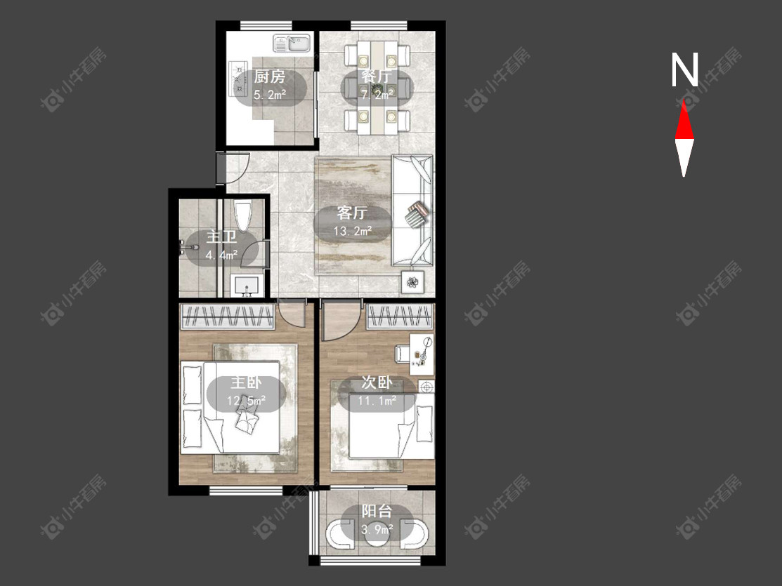 朝阳三村房源户型图 常州朝阳三村在售二手房源户型图_小牛看房