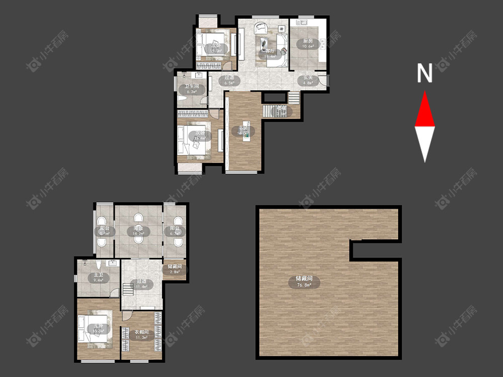 常州景城名轩在售二手房源户型图_小牛看房