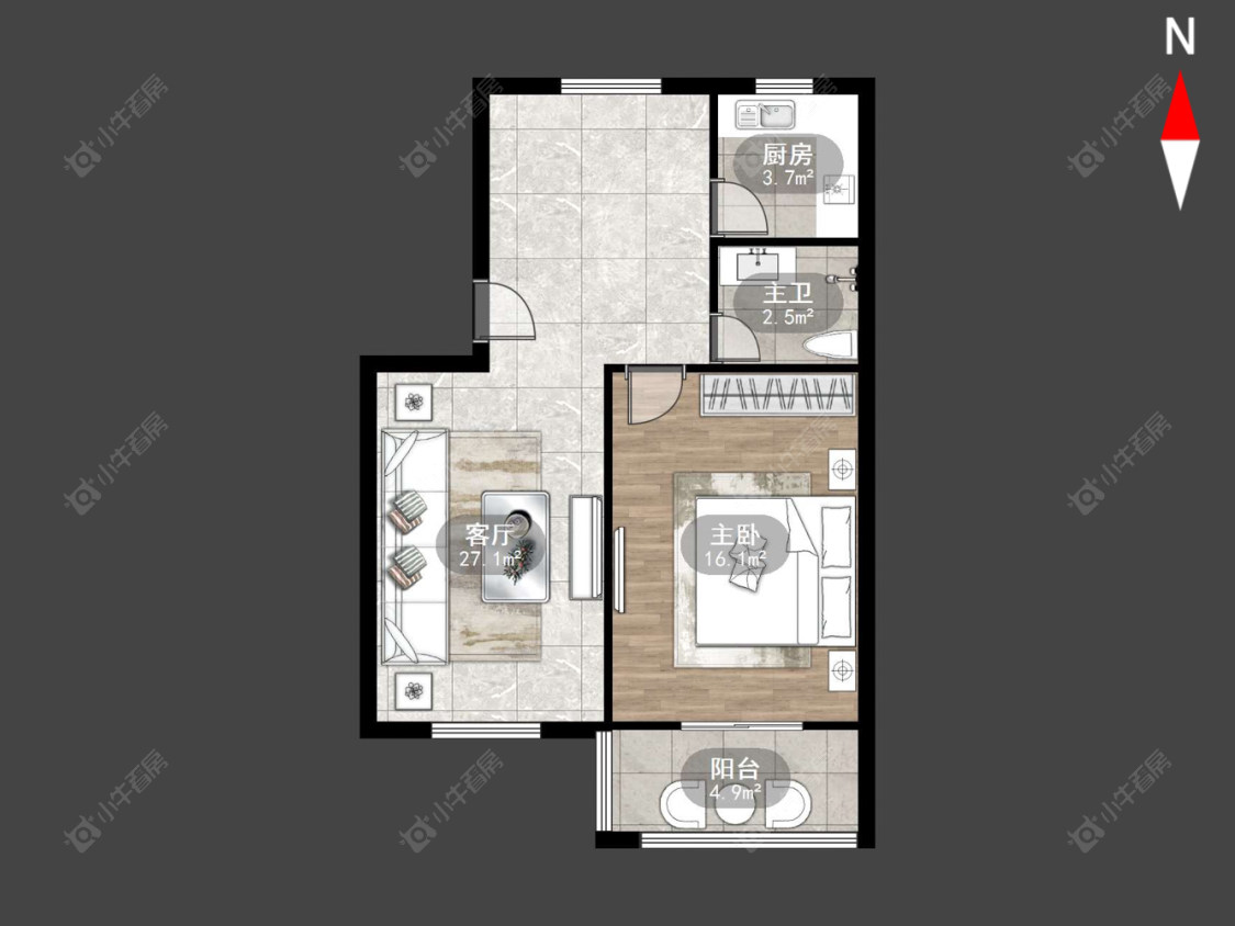 常州西上园在售二手房源户型图_小牛看房