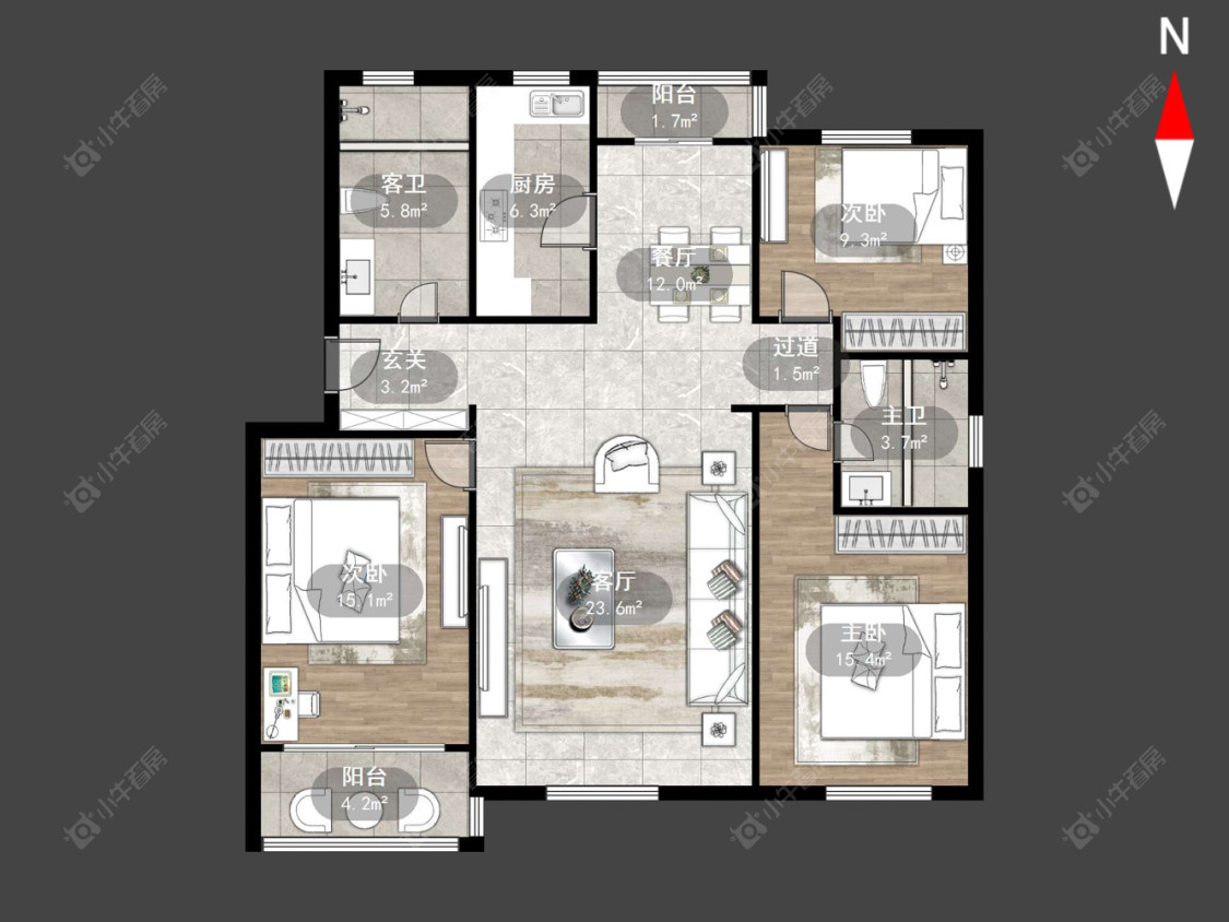 金色新城东区房源户型图 常州金色新城东区在售二手房源户型图_小牛看房