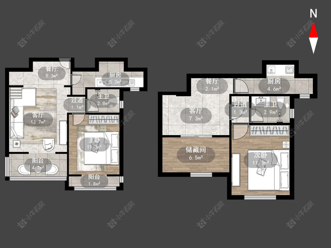 常州青枫公馆在售二手房源户型图_小牛看房