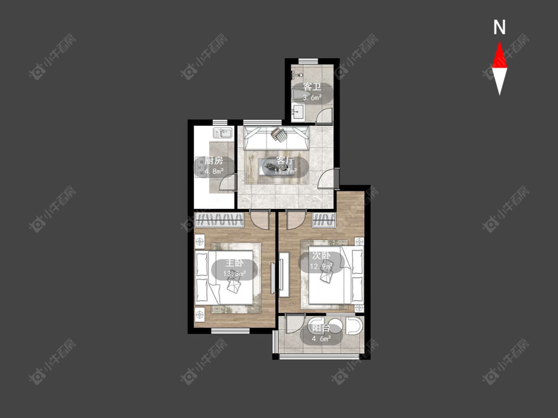 常州翠竹新村南区在售二手房房源户型图_小牛看房