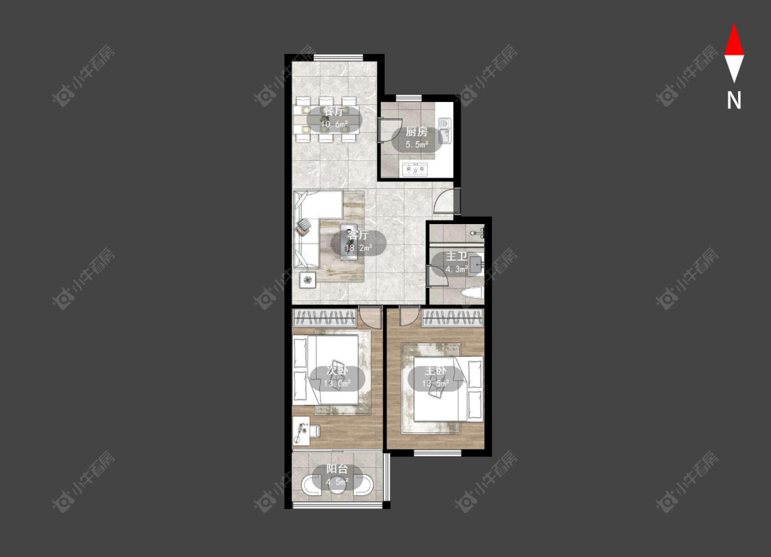 常州丽宝第花苑在售二手房源户型图_小牛看房