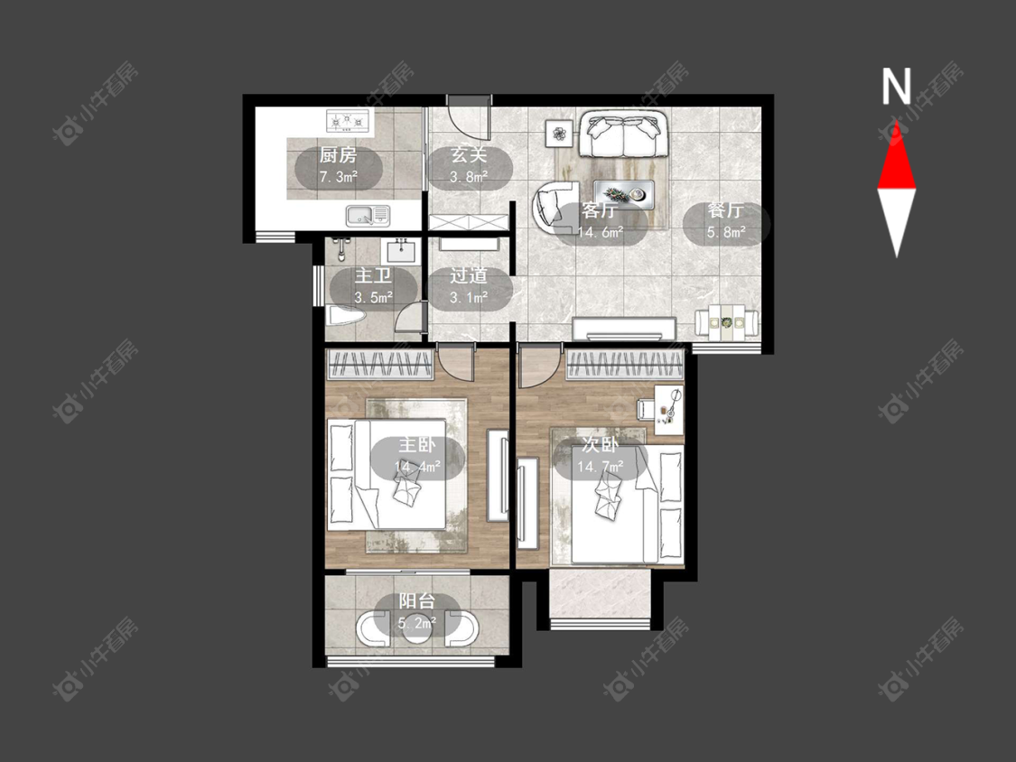 常州华山苑在售二手房源户型图_小牛看房