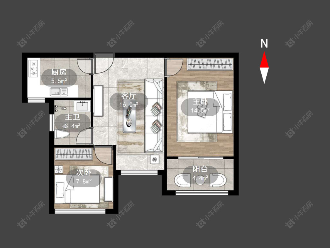 常州银河湾第一城二期在售二手房源户型图_小牛看房