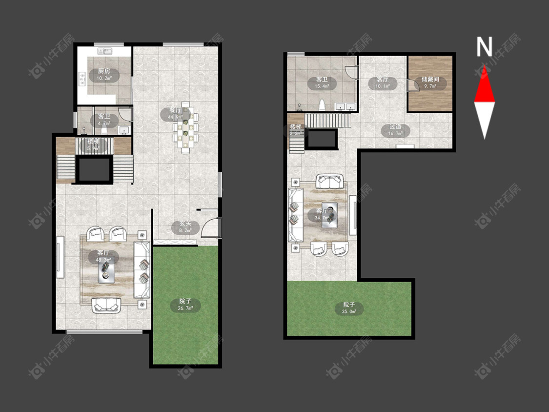 常州龙湖原山别墅区在售二手房源户型图_小牛看房