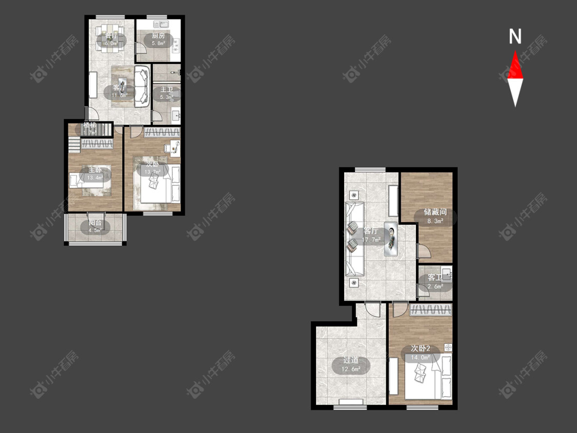 常州绿园爱舍北区在售二手房源户型图_小牛看房