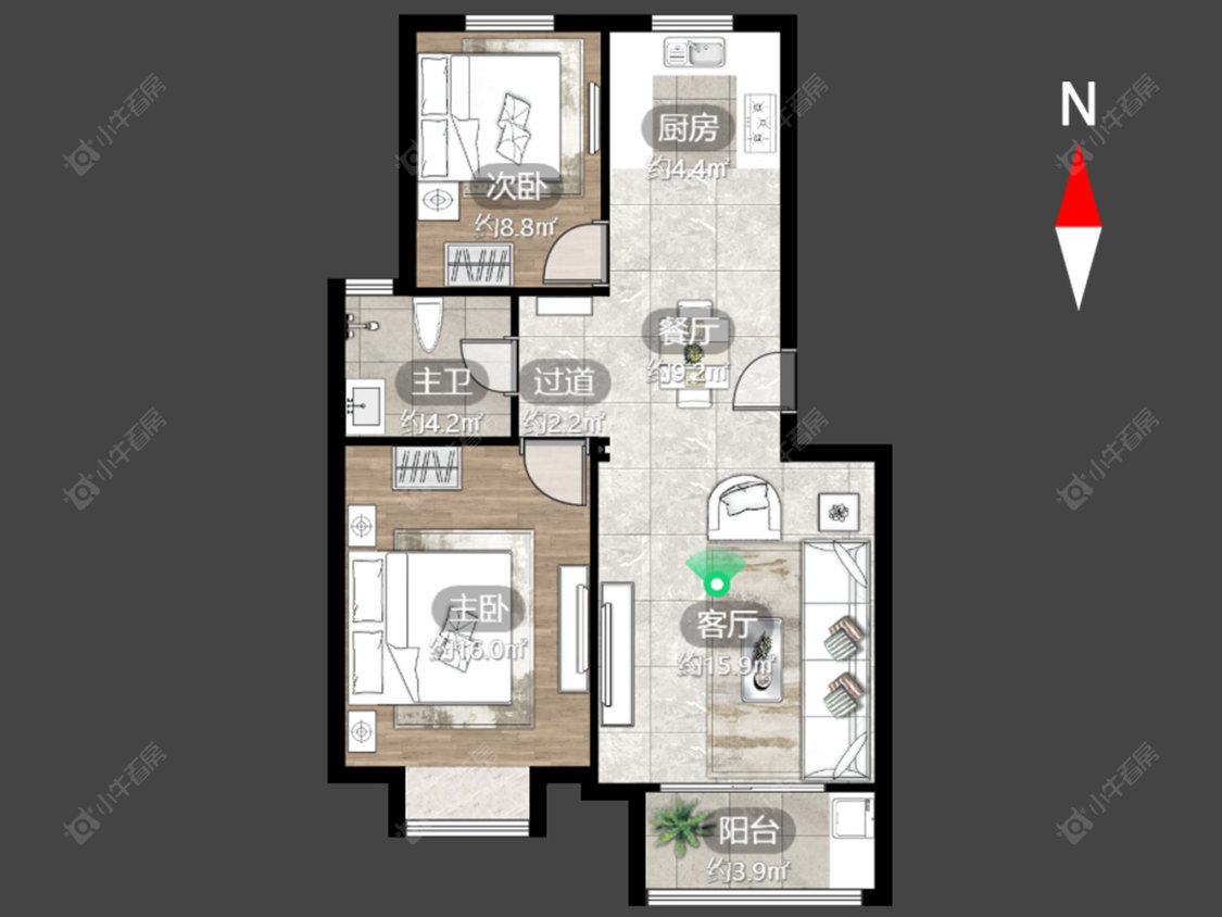 常州顺园八村南区在售二手房源户型图_小牛看房