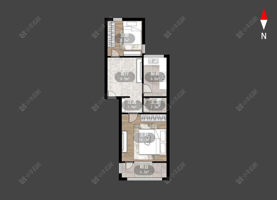 常州工人新村南在售二手房源户型图_小牛看房