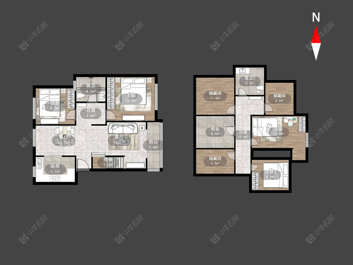常州河苑家园三期在售二手房源户型图_小牛看房