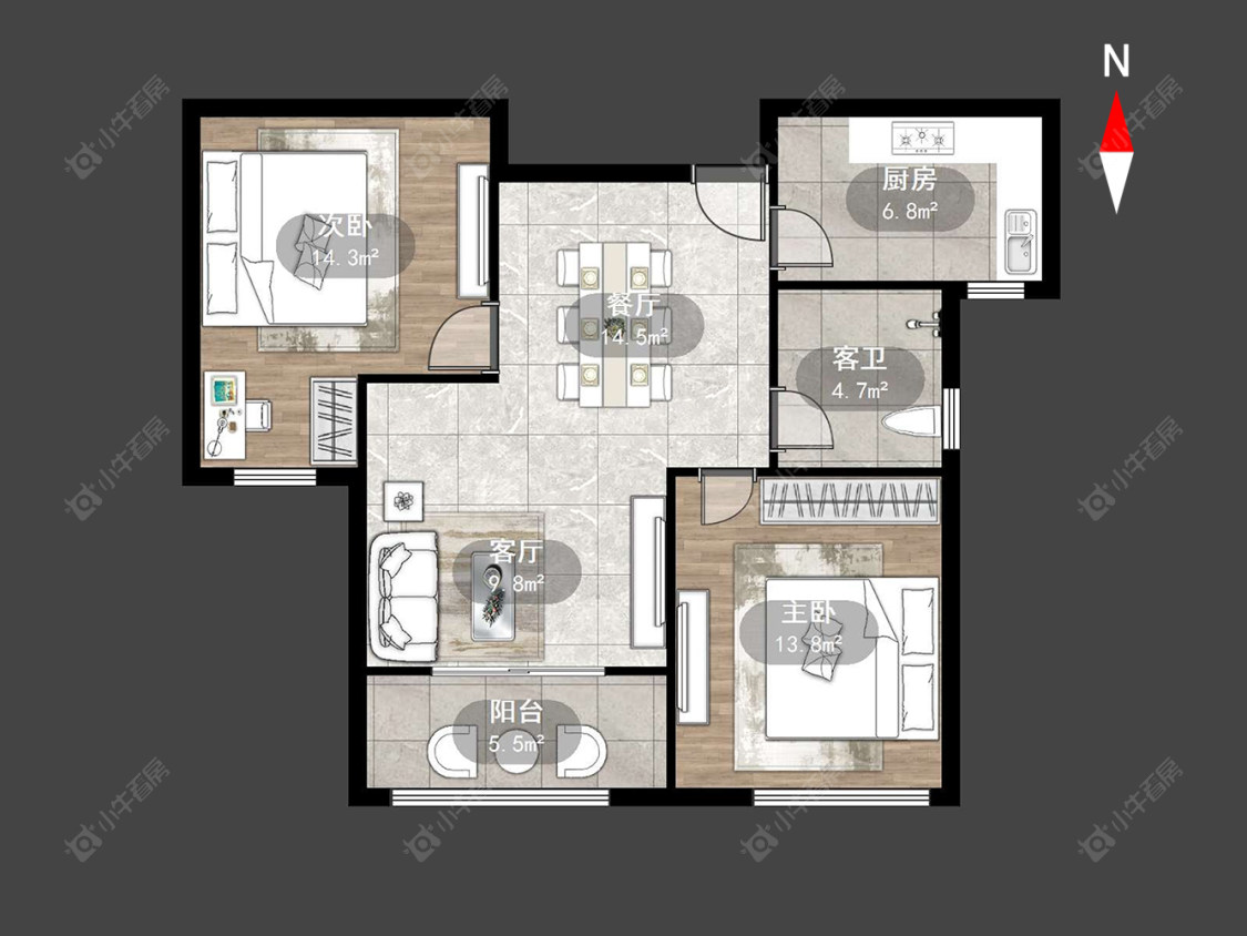 新利财富广场房源户型图 常州新利财富广场在售二手房源户型图_小牛看房