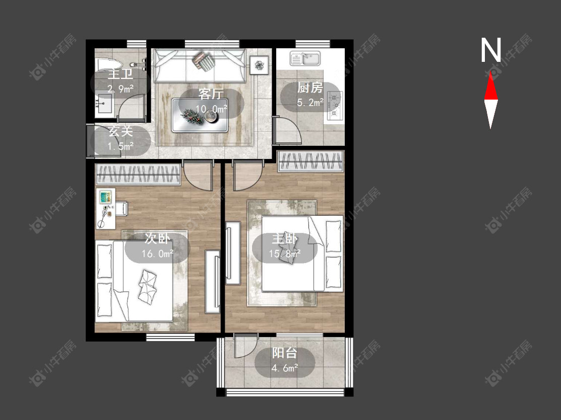 常州丽华一村在售二手房源户型图_小牛看房