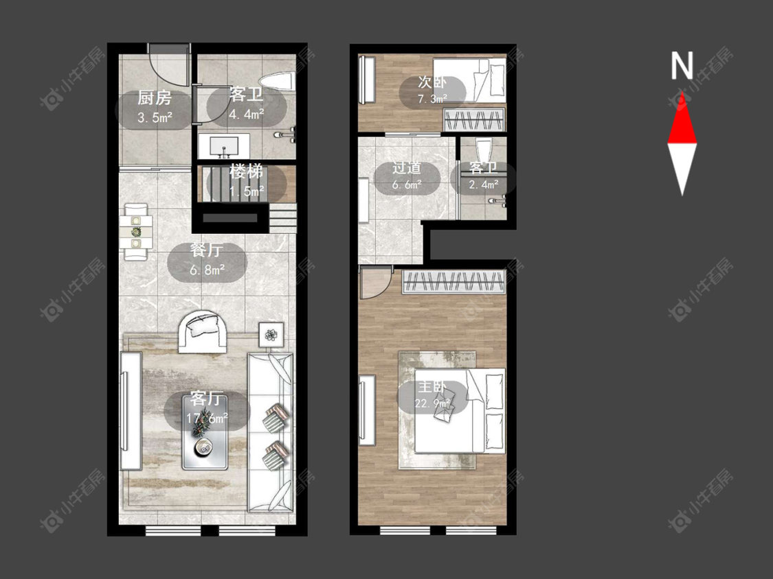 亚泰财富中心房源户型图 常州亚泰财富中心在售二手房源户型图_小牛看房