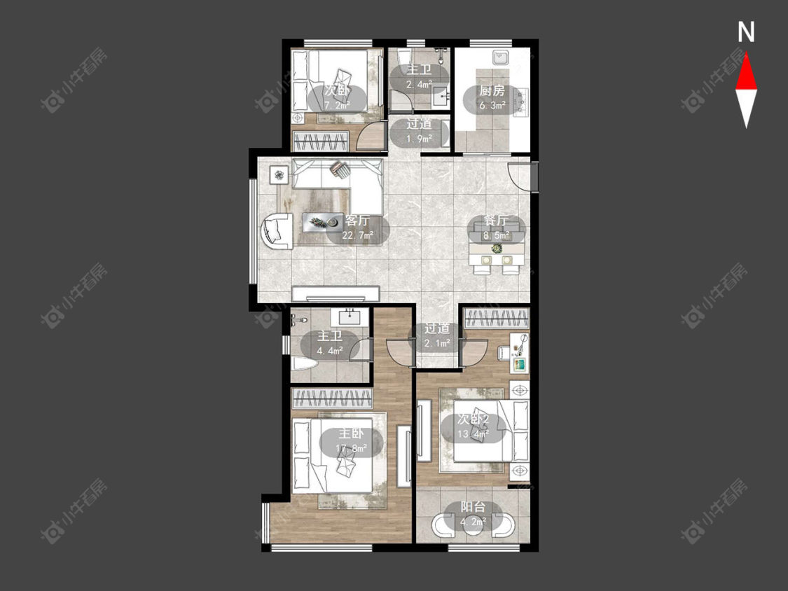常州保利公园九里在售二手房源户型图_小牛看房