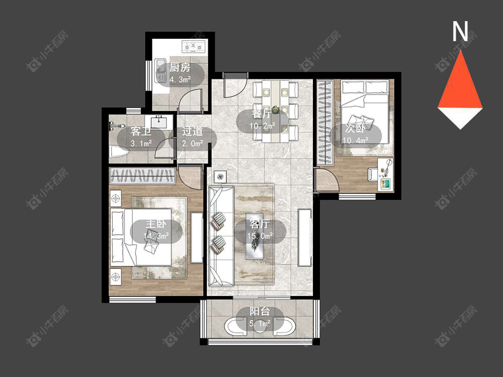 御城房源户型图 常州御城在售二手房源户型图_小牛看房