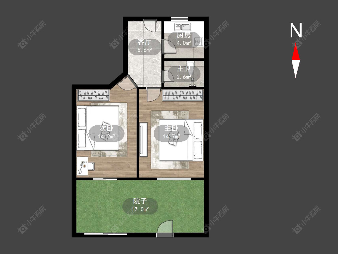 常州丽华一村在售二手房源户型图_小牛看房